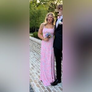 Show Me Your MuMu Paris Dress Blush, Lilac and Rose Floral Dress